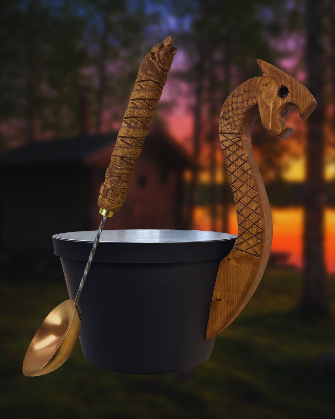 Saunasetti, löylykauha + saunakiulu