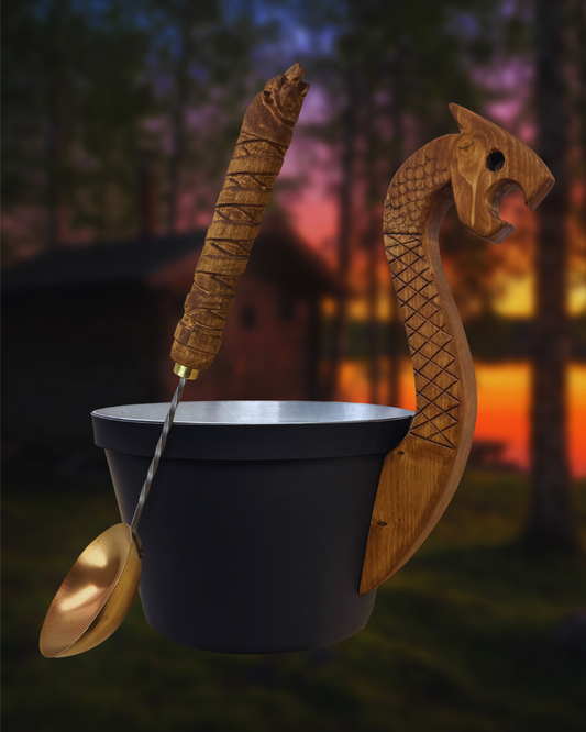 Saunasetti, löylykauha + saunakiulu